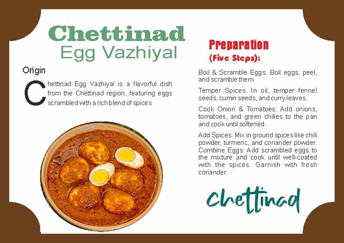 A spiced egg curry from Chettinad